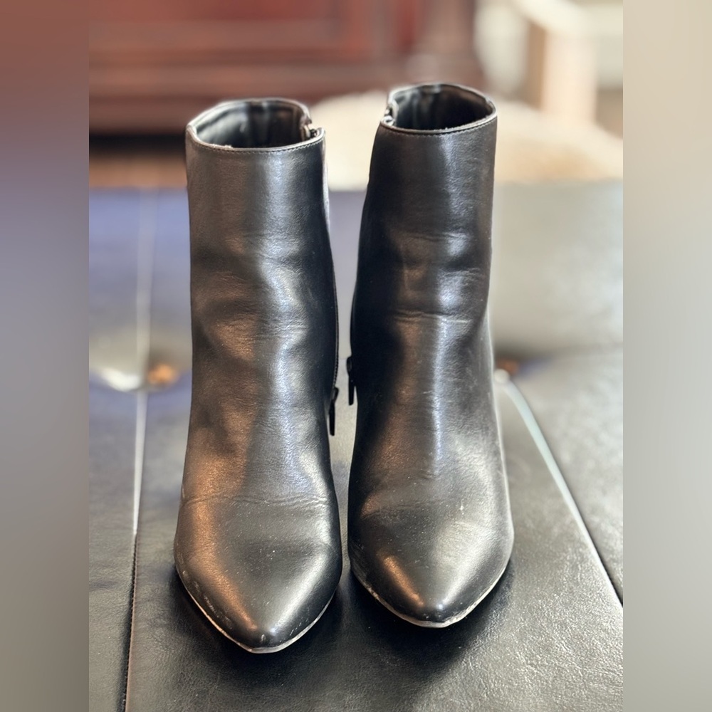 Sugar Sleek Black Ankle Booties
